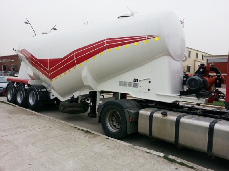 Üç dingilli V tipi Silobas